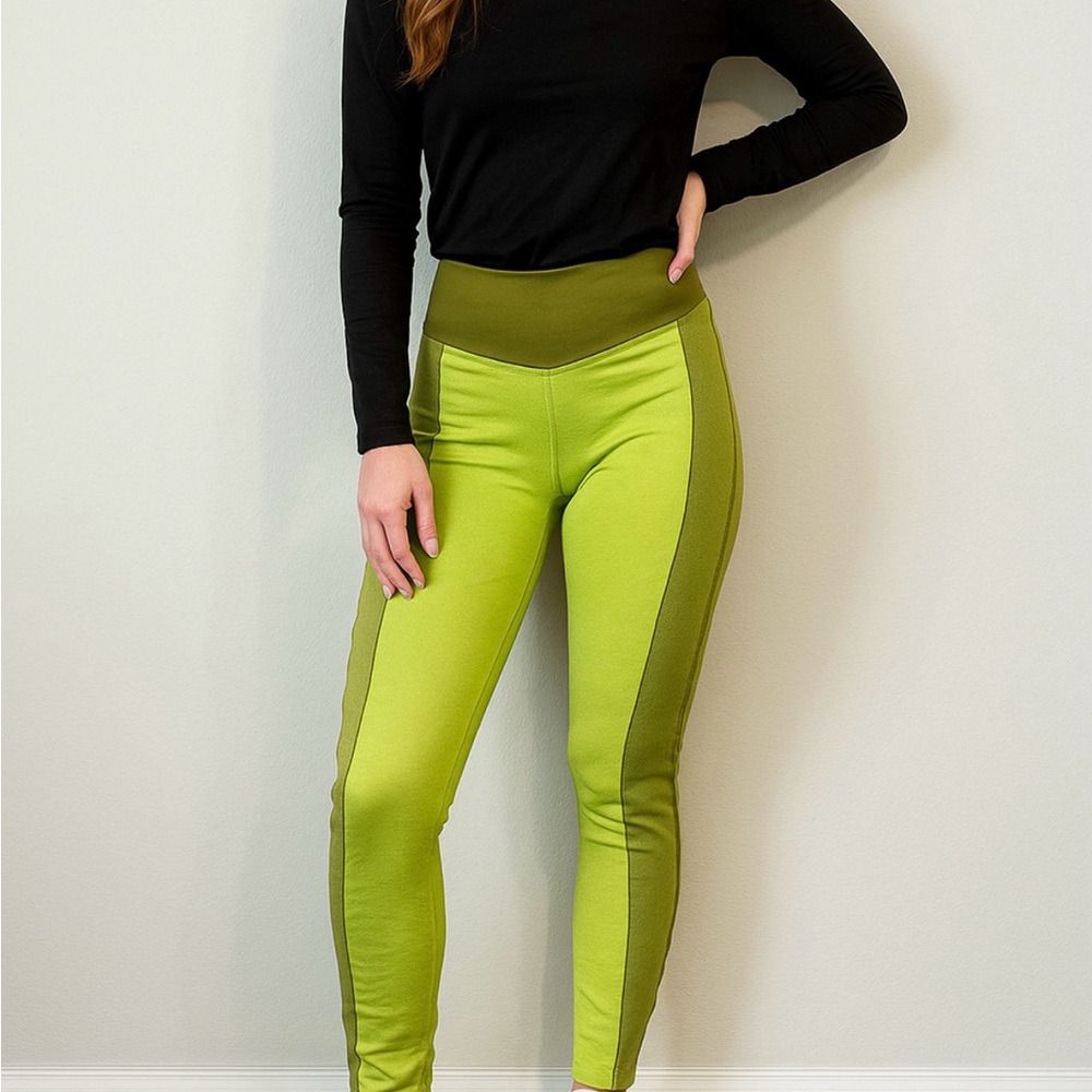 IVY PARK Two-Tone Green Leggings